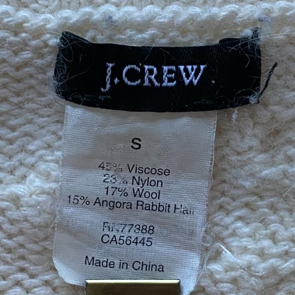 J.Crew Ivory Wool/Angora Blend Sweater - Picture 3 of 13